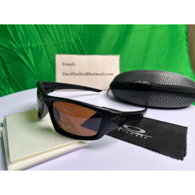 Oakley Men's Valve Black Frame Brown Lens Rectangular 60mm Sunglasses