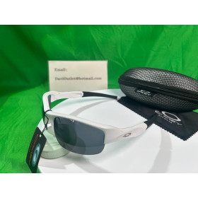 Oakley flak jacket sunglasses white Frame/Black Lens