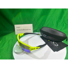 Oakley Men's Flak 2.0 Green Frame Green Lens Semi Rimless 59mm Sunglasses