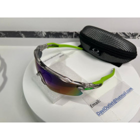 Oakley Radar Path Transparent gray sunglasses gray / Blue lenses