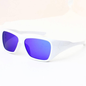 Oakley Chaminade Sunglasses White Frame Blue Lenses