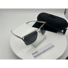 Oakley Holbrook TI Sunglasses Satin Chrome Frame Prizm Black Lenses