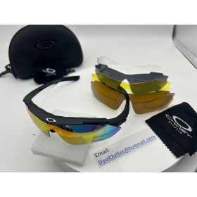 Oakley Wrap Around Half frame Sport Sunglasses with 4 Lenses