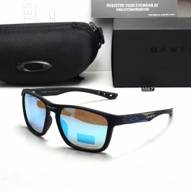 Oakley 3067 Fashion Trend Luxury Outdoor Sports Colorful Black Polarized Sunglasses Blue Lenses