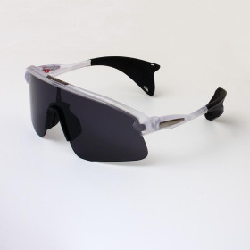 Oakley Stunt Devil OO9517 Prizm Road Translucent White Sunglasses Black Lenses