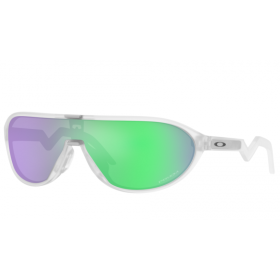 Oakley CMDN Sunglasses Matte Clear Frame Prizm Road Jade Lenses