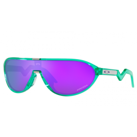 Oakley CMDN Sunglasses Translucent Celeste Frame Prizm Violet Lenses