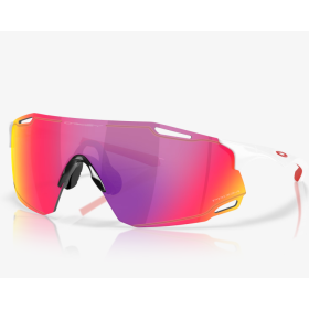 Oakley Cybr Dyno Sunglasses Polished White Frame Prizm Road Lenses