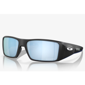 Oakley Dallas Cowboys Heliostat Sunglasses Matte Black Frame Prizm Deep Water Polarized Lenses