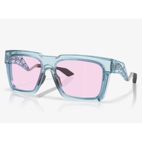 Oakley Enigma Ink Sunglasses Polished Transparent Stonewash Frame Prizm Low Light Lenses