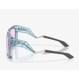 Oakley Enigma Ink Sunglasses Polished Transparent Stonewash Frame Prizm Low Light Lenses