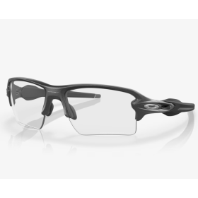 Oakley Flak&Acirc;&reg; 2.0 XL Sunglasses Steel Frame Clear To Black Iridium Photochromic Lenses