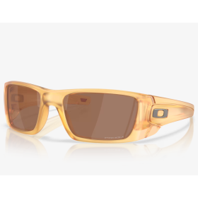 Oakley Fuel Cell Sunglasses Matte Transparent Light Curry Frame Prizm Tungsten Lenses