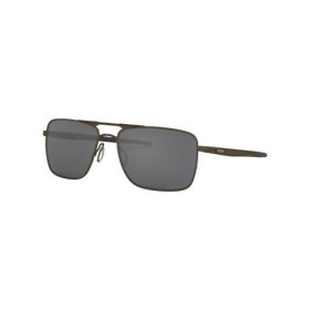 Oakley Gauge 6 Sunglasses Pewter Frame Prizm Black Polarized Lenses