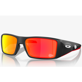 Oakley Kansas City Chiefs Heliostat Sunglasses Matte Black Frame Prizm Ruby Lenses