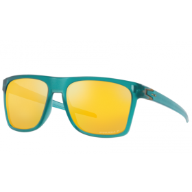 Oakley Leffingwell Sunglasses Matte Artic Sur Frame Prizm 24K Polarized Lenses