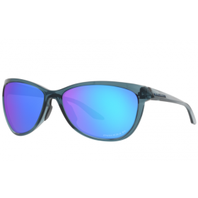 Oakley Pasque Sunglasses Crystal Black Frame Prizm Sapphire Polarized Lenses
