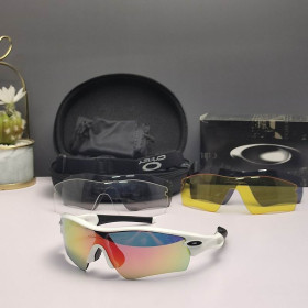 Oakley Radar Path Sunglasses White Black Frame Galaxy Ruby Lenses