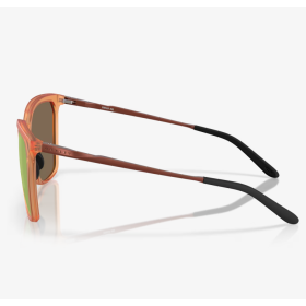 Oakley Sielo SQ Sunglasses Matte Transparent Ginger Frame Prizm Rose Gold Polarized Lenses