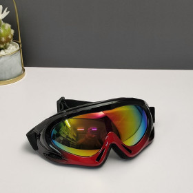 Oakley Ski Goggles Black Red Frame Anti-fog Galaxy Lenses