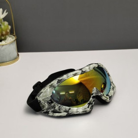 Oakley Ski Goggles Camo Frame Anti-fog Galaxy Gold Lenses