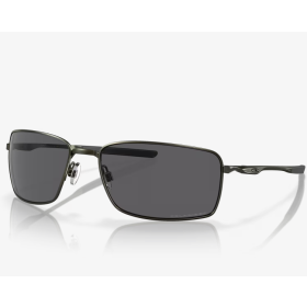 Oakley Square Wire Sunglasses Carbon Frame Grey Polarized Lenses
