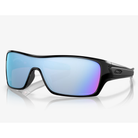 Oakley Turbine Rotor Sunglasses Polished Black Frame Prizm Deep Water Polarized Lenses
