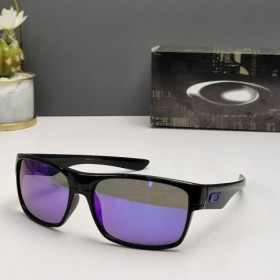 Oakley TwoFace Sunglasses Polished Black Frame Prizm Purple Polarized Lenses