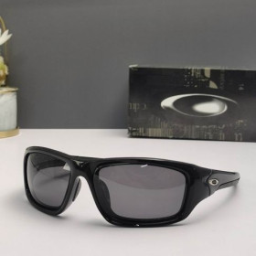 Oakley Valve Sunglasses Polished Black Frame Polarized Gray Lenses