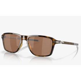 Oakley Wheel House Sunglasses Polished Brown Tortoise Frame Prizm Tungsten Polarized Lenses