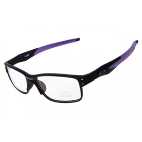 Oakley Crosslink sunglasses black purple / transparent lens