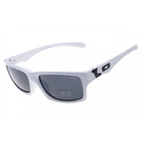 Oakley Jupiter Squared sunglasses white frame gray lens