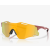 Oakley Cybr Zero Sunglasses Matte Iron Red Frame Prizm 24k Lenses