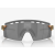 Oakley Encoder Strike Sunglasses Matte Red/Gold Colorshift Frame Prizm Black Lenses