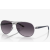 Oakley Feedback Sunglasses Polished Chrome Frame Prizm Grey Gradient Lenses