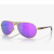 Oakley Feedback Sunglasses Satin Gold Frame Prizm Violet Polarized Lenses