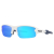 Oakley Flak Sunglasses Matte White Frame Prizm Sapphire Lenses