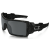 Oakley Oil Rig Sunglasses Black With Text Frame Grey Lenses