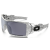 Oakley Oil Rig Sunglasses White With Text Frame Grey Lenses