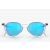 Oakley Pitchman Sunglasses Polished Clear Frame Prizm Sapphire Lenses