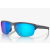 Oakley Sliver Edge Sunglasses Steel Frame Sapphire Iridium Polarized Lenses