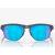 Oakley Sliver Edge Sunglasses Steel Frame Sapphire Iridium Polarized Lenses