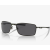 Oakley Square Wire Sunglasses Carbon Frame Grey Polarized Lenses